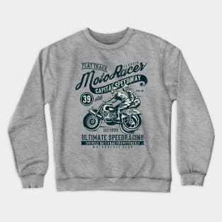 Flat Track Moto Racer Ultimate Speedracing Crewneck Sweatshirt